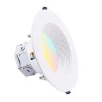 Canless Integrated LED Flush Mount Light 6 Inch 1100lm 15w For Wet Location