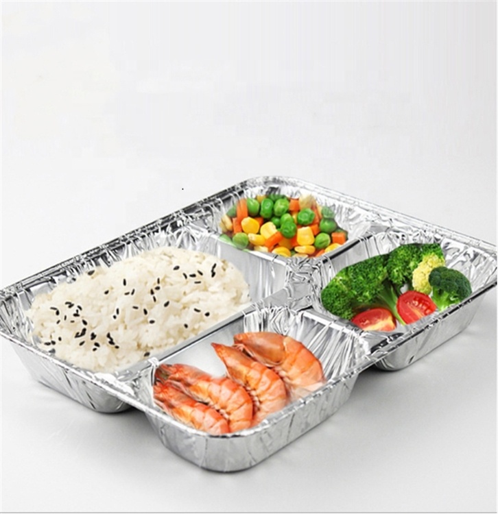 alufolie Food grade packing foil takeaway food container packaging aluminum foil box barbecue grill special
