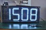 Gasoline Station Sign 12 Inch Outdoor LED Time And Temperature Display Panel