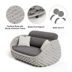 Outdoor Balcony Villa Commercial Rope Garden Set with Modern Design Style Sofa