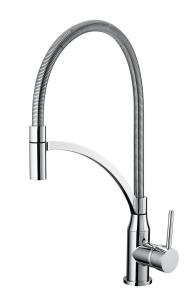 China Spiral Spring 360° Swivel Kitchen Mixer Faucet 35mm Cartridge Scratch Resistant factory