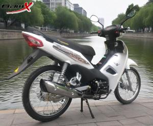 China 110cc CUB Motorcycle Max Power 4.7/8000kw/r/min Fuel Tank 4.4L Disc Brake Red/Black Color factory