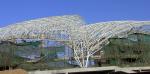 Long Span Prefab Steel Space Frame Roof Structure 0.8mm Light Roof