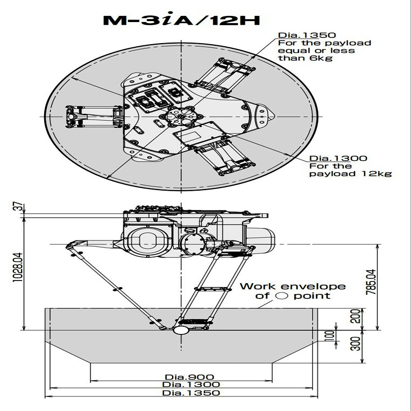 China supplier robot industrial 3 axis robot M-3iA 12H Robot