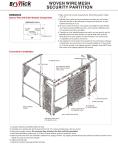 High Visible Wire Partitions & Security Cages , Metal Cage Storage Lockers 20’