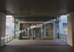 Modern Electrical Revoling Glass Facade Doors For Hotel or Shopping Mall Lobby