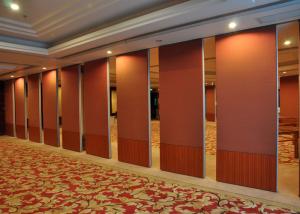 China Folding Portable Wall Partitions Hall Partition Wall No Floor Track factory