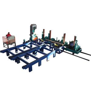 China 40'' Wood Log cutting vertical band saw machine band sawmills with carriage factory