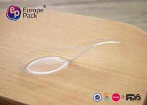 China Disposable Long Plastic Spoons For Ice Cream Taster Spoons Environmental Friendly factory