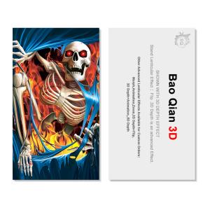 China Plastic PET 3D Flip Lenticular Card Printing For Hotel , Restaurant factory