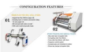 China 2 Ply Corrugated Carton Box Machine / Corrugated Cardboard Production Line factory