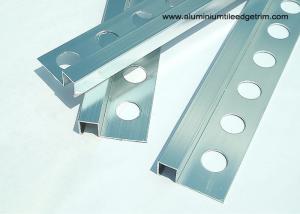 China Corrosion Resistance Chrome Aluminium Tile Edge Trim 10mm x 2.44m / 2.5m factory