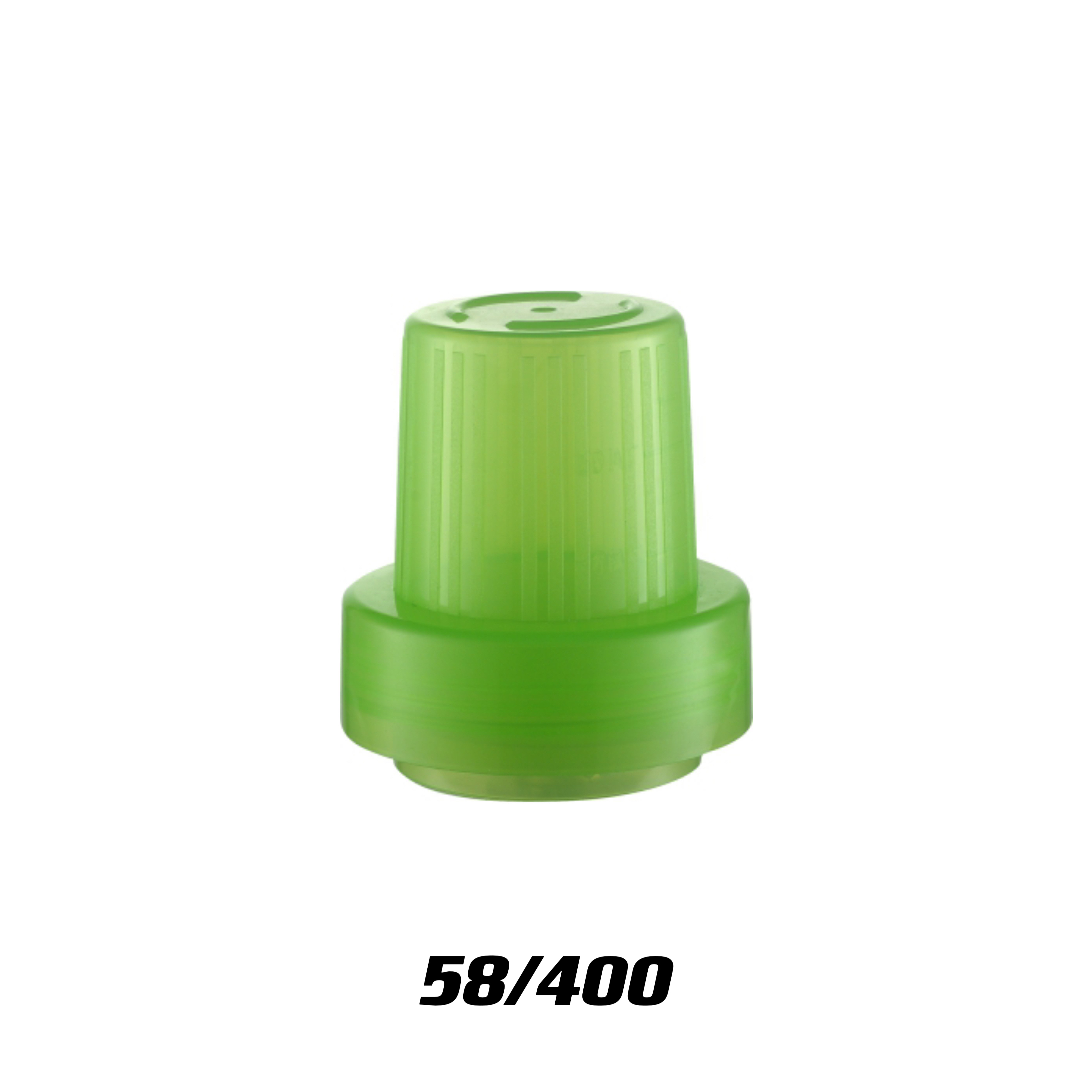 36mm 58mm PP Plastic Laundry Detergent Measuring Cap Green Bottle Cap for 48/400 Bottles