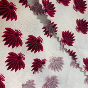 China Printed polyester spandex material 50D 50D 80gsm 150cm Water Proof Breathable factory