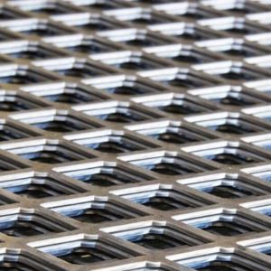 Plain Weave Expanded Metal Mesh Commercial Grade Customized Size