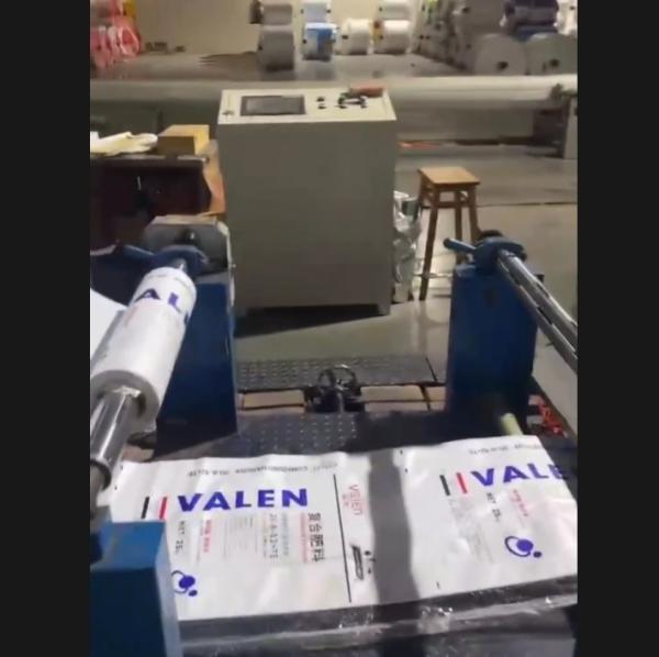 Used Plastic Woven Bags OPP Film Double Sided Automatic Plate Coating Laminating