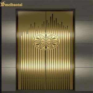 China Etched Mirror Stainless Steel Sheet Decorative Elevator Door And Cabinet factory