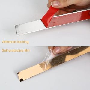 China Metal Stainless Steel Adhesive Roll Flat Tape with Color Coating factory
