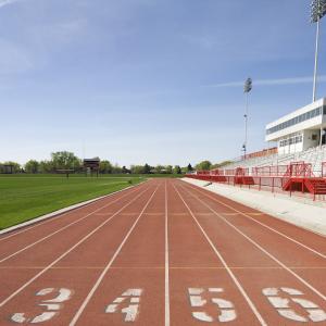 China Permeable Eco Sports Flooring 400M Non Poisonous Athletic Running Track factory