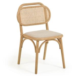 China Modern Solid Wood Dining Chair in Natural Color for Restaurant Furniture factory