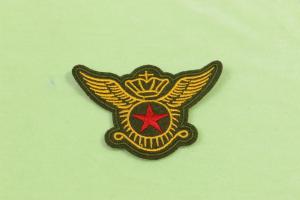 China Nondeformed 3D Embroidery Patches , Personalised Embroidered Badges factory
