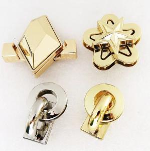 China Silvery Tearproof Handbag Lock Hardware Metal Twist Lock Fastener Antiwear factory