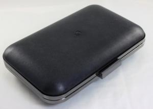 China Metal Closure Gun Black Plastic Purse Frames 25.5*16*6.5cm factory
