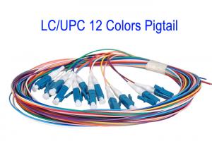 China LC/UPC 12 Core Colors SM Patch Cord Fiber Patch Cables G652D G657A1 G657A2 1m 1.5m factory