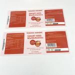PVC Self Adhesive Canned Food Sticker Label Waterproof Vinyl Printing