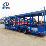 8 Units SUVs Carrier Semi Trailer Tri Axle Car Vehicle Transport Semi Truck