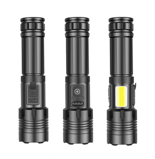 High Power Emergency LED Torch Flashlight Adjustable Focus for Camping