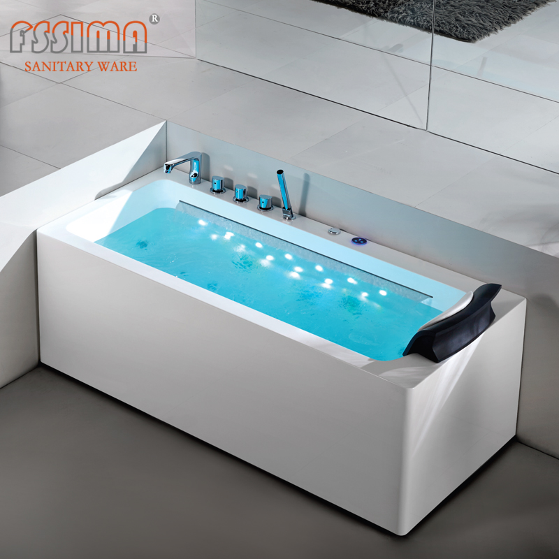 2 Person Freestanding Jetted Bathtub With Seat Hot Tub Jet Spa Lazy 1600x750