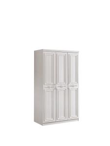 China ISO9001 Built In Wall 3 Door Wardrobe With Drawers Thickened Length 1800mm factory