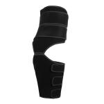 Black Velcro Belt Waist Thigh Trimmer High Waist Compression Thigh Trimmer
