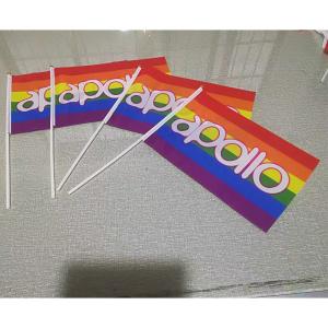 China YaoYang LGBT Flag Hand Held Pride Rainbow Flag Small Mini factory
