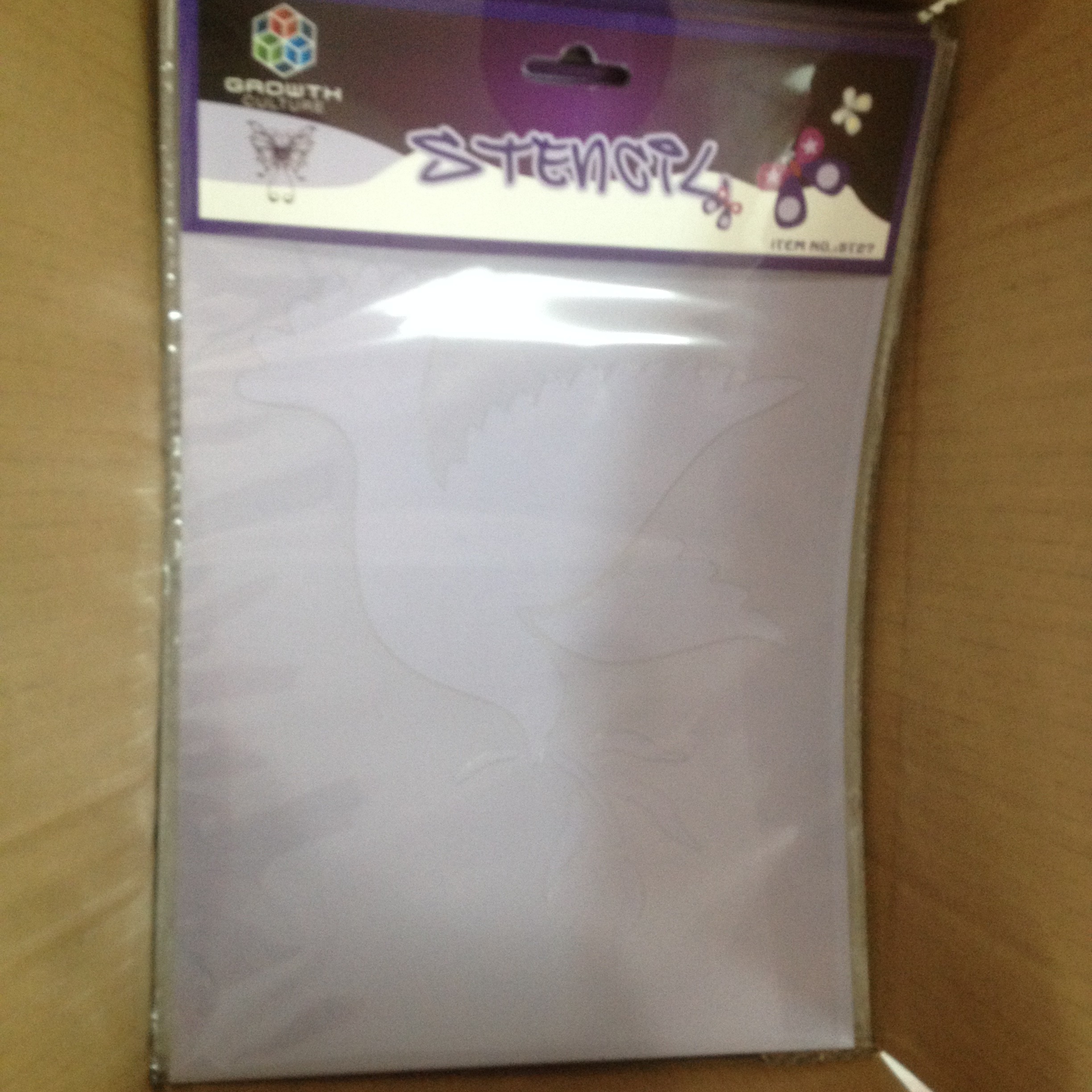 OBM PET Material Wall Texture Stencil Multipurpose Transparent
