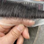 Stock AUSTRIA STYLE Good Quality Natural Hairline Man Wigs Hair System Natural