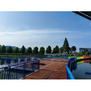 Stable HDPE Commercial Floating Docks Composite Decking Floating Dock