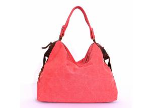 China Madewell Red Womens Canvas Bags Tote Solid Vintage Canvas Bags factory
