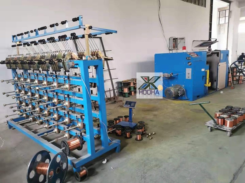 Electric Double Twist Wire Stranding Machine 15HP Controlled Inverter