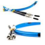 FTTH Blue Armored Fiber Patch Cable PVC SMA Simplex Duplex SM 30mm Industrial