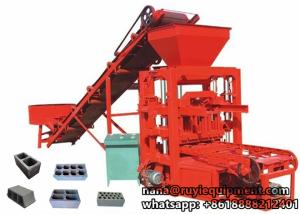 China 4-26 semi-automatic concrete cement hollow block paving block machine factory