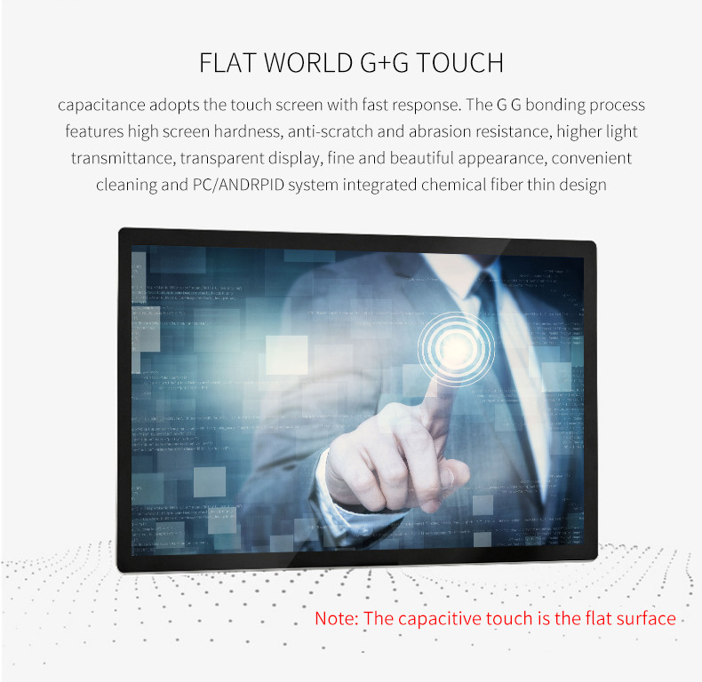 27In Floor Horizontal Capacitance Touch Self Service Inquiry Machine