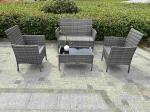 4 Seater Rattan Garden Table And Chairs Wicker Table Chairs Garden Furniture Set