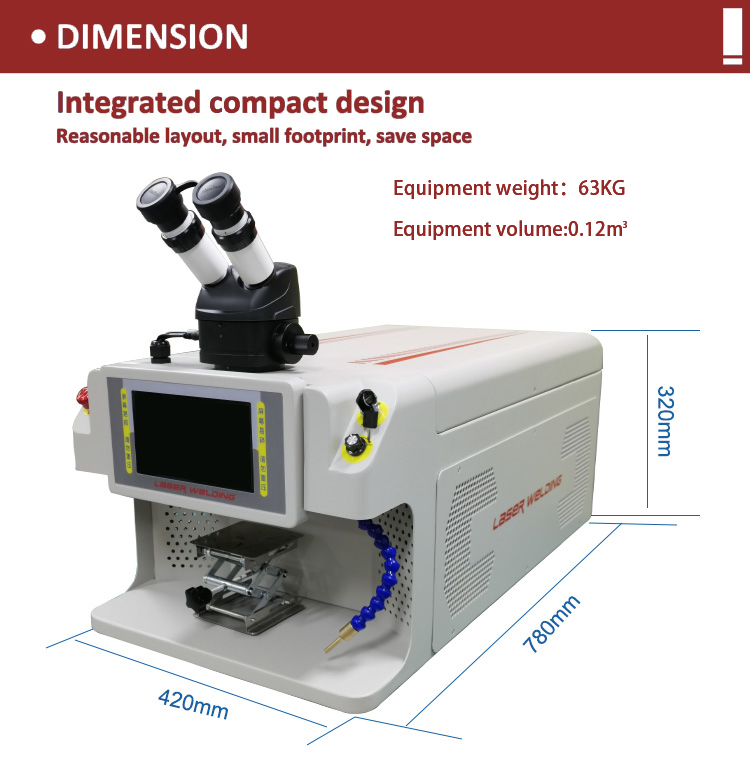 300J Single Pulse Energy Jewelry Laser Welding Machine 150W YAG Gold Fiber for Precise Automatic Spot Welding