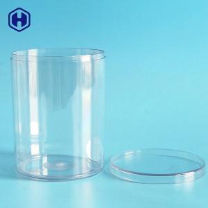 China Round Food Packaging Plastic Containers Clear PET Plastic Cylinder Jar factory