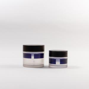 China Pantone Double Wall Cream 30g 50g 60g Round Plastic Jars factory