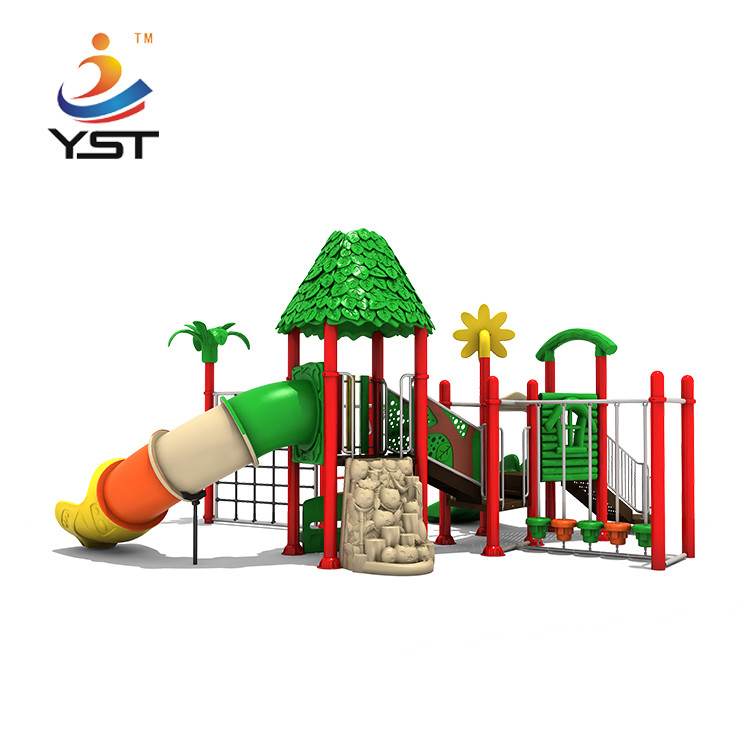Children Aluminum Alloy Post Outdoor Plastic Slide Kindergarten Equipment