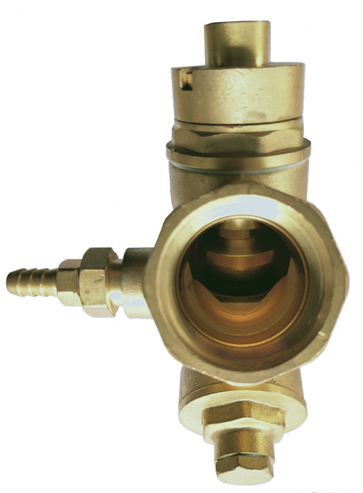 DN25 DN32 Magnetic Lockable Valve With Stemhead Round Patterned And Bottom