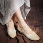S002 New fresh and simple fairy shoes leather handmade all-match sandals